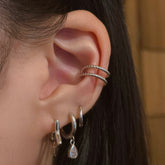 Double Rope Texture Ear Cuff